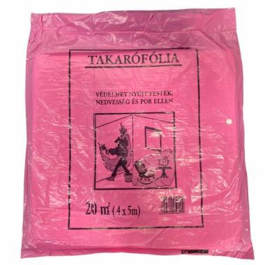 Takaró fólia  7mikron vékony 20 m2  4m*5m 25db/cs.