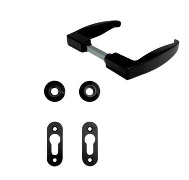 Kilincs Anbo 9999/V portálzárhoz fekete cly