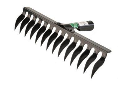 GYEPLAZÍTÓ gereblye festett Cortex 14 fogú fej