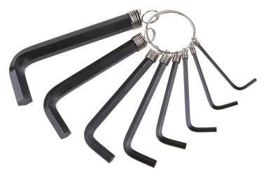 Imbuszkulcs klt. Festa barkács rövid 8r. 2-10mm