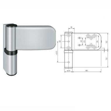 Ajtópánt K3135 3D F1