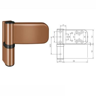 Ajtópánt K3035 3D F4