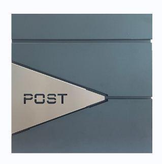 Postaláda Nova inox/antracit-kereszt betéttel