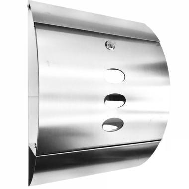 Postaláda inox íves 400x120x300mm+szórólap