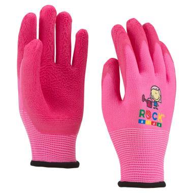 Védőkesztyű gyerek pink kislány 4-es farmer