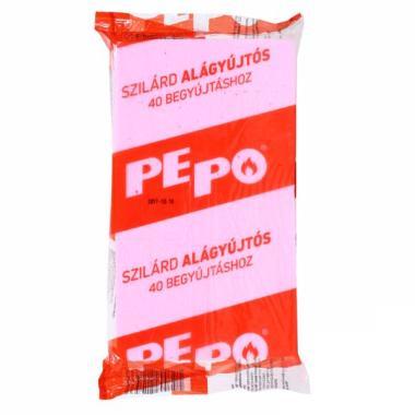PEPO szilárd alágyújtós