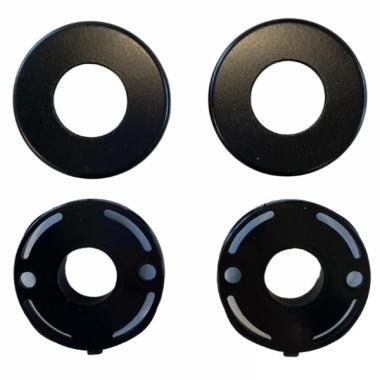 Rozetta kilincshez fekete+műa.betét