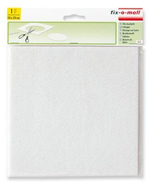 Bútorcsúsztató filc önt. vágható fehér 200x200mm