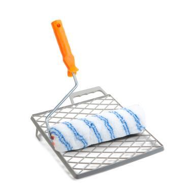 Festőhenger szett-nyél+rács+poliészter 18x250mm