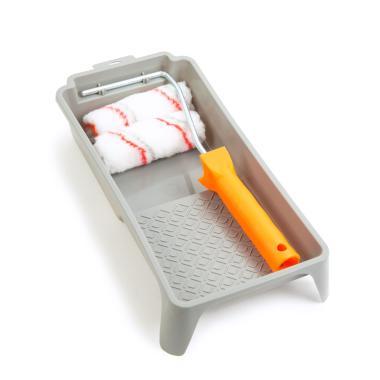 Festőhenger szett-nyél+tálca+2x poliészter12x100mm