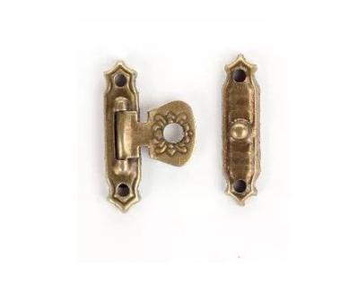 Doboz zár antik-réz 20db/csom.!