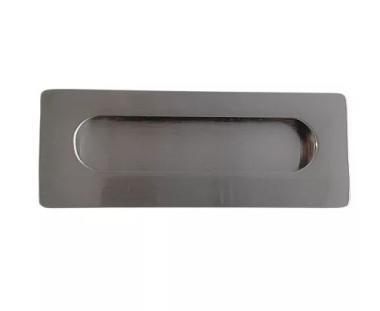 Tolóajtókagyló szögletes 96mm matt-króm