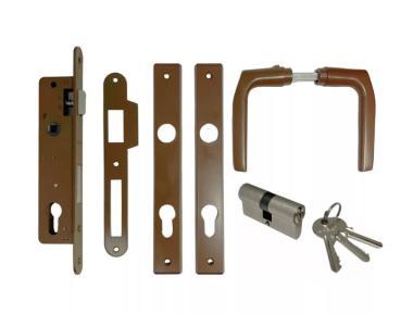 40-es portálzár+betét+kil. grt. barna SL500-25