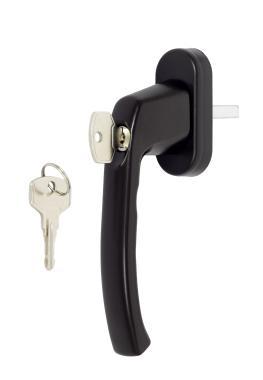 Ablakfélkilincs zárható Antey fekete RAL9005