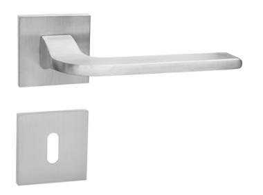 Kilincs Ibiza Basic matt-króm kly négyzetrozettás