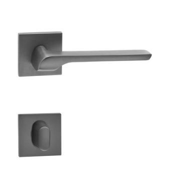 Kilincs Sydney Basic antracit wc négyzetrozettás