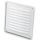 Szellőzőrács 200x200 fehér
