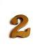 Házszám réz 80mm 2