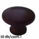 Bútorgomb fa 35mm K/27 fekete 10db/cs.!